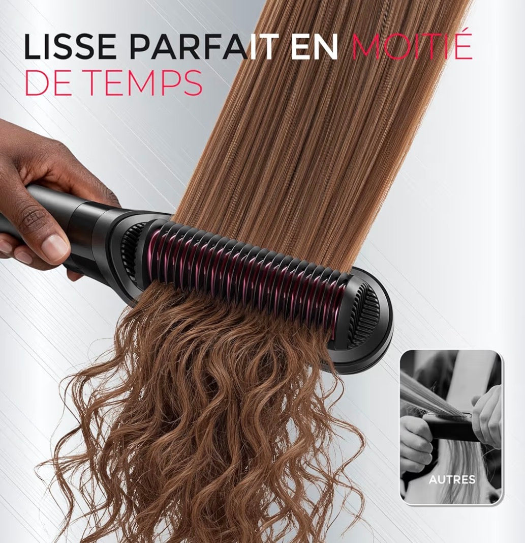 Lisseur 2 en 1 Chauffant Ionique